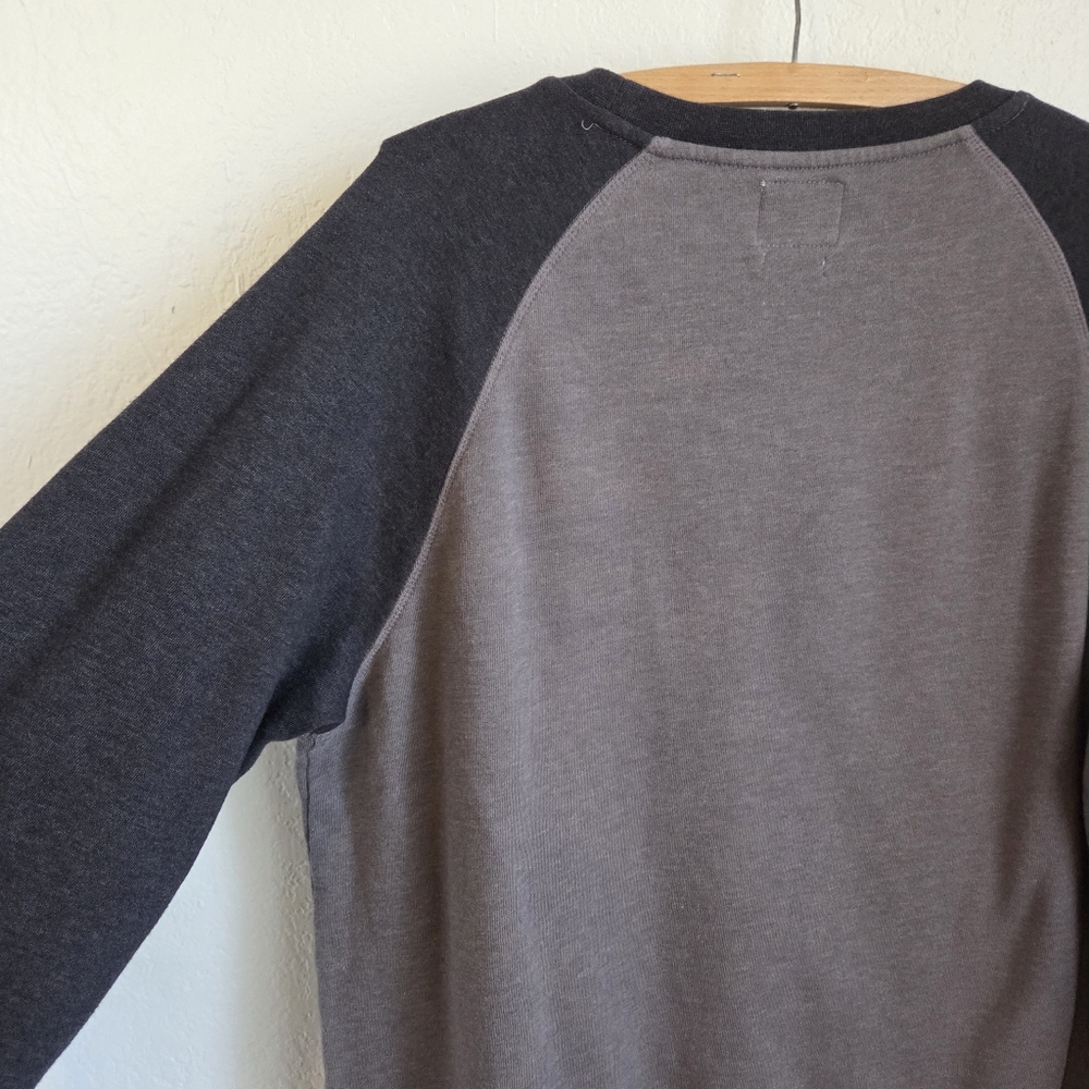 Quicksilver Men’s GreyBlack Sweatshirt Pullover Crewneck Surf Logo Plus Size XXL - Picture 8 of 14